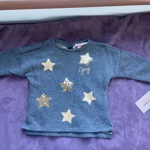 Juicy Couture Baby Girls 12 months Long Sleeve Dazzled SweatShirt NWT